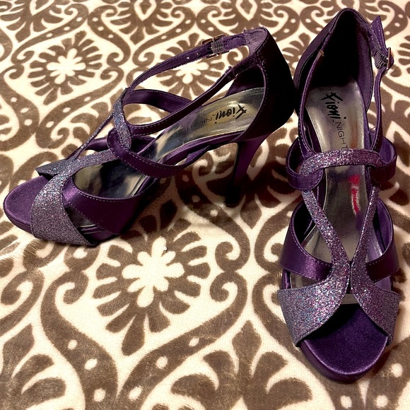 Fiona Night purple heels - Picture 2 of 6